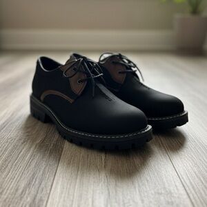 Stylish Black and Brown Chukka Boots
